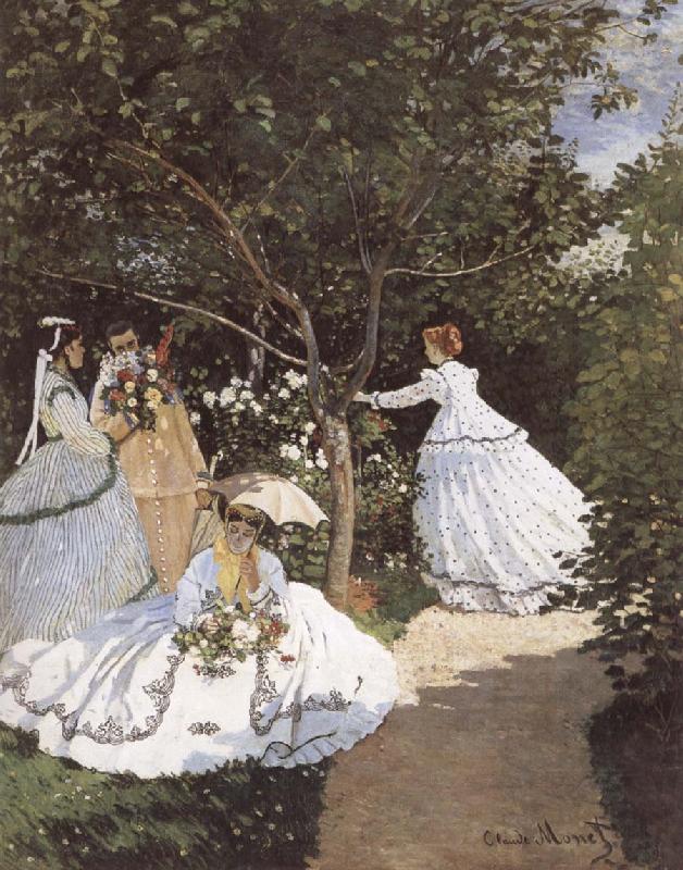 Edouard Manet Women in the Garden oil painting picture